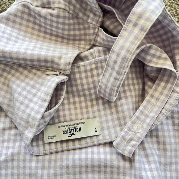 Hollister purple gingham dress — a sweet and classic print perfect for fall days - Picture 2 of 3